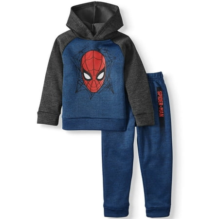 Spiderman Pullover Hoodie & Taped Jogger, 2pc Outfit Set (Toddler Boys)