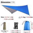 thumbnail image 2 of Lona impermeable para camping con hamaca Azarxis azul, 2 of 6