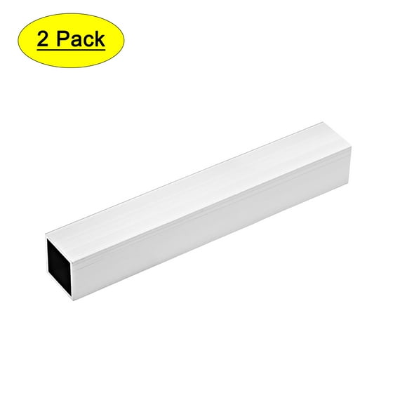 Unique Bargains 6063 Aluminum Square Tube 30mmx30mmx1.2mm Wall Thickness 200mm Length Seamless Straight Tubing 2 Pcs