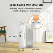 AirChoice 700W Oil Filled Radiator Heater with Adjustable Thermostat, Automatic Power-off For Up to 120 Sq.Ft