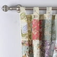 thumbnail image 2 of Greenland Home Fashions Blooming Prairie Authentic Patchwork Window Curtain Panels, Set of 2 with Tiebacks, 2 of 5