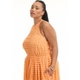 thumbnail image 2 of June & Vie Women's Plus Size Halter Eyelet Maxi Dress, 2 of 4
