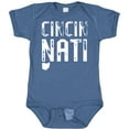 thumbnail image 3 of Inktastic Cincinnati, Ohio Distressed Font Boys or Girls Baby Bodysuit, 3 of 5