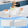 6-Piece Acrylic Buffet Risers Set, Stackable Food Display Stands for ...