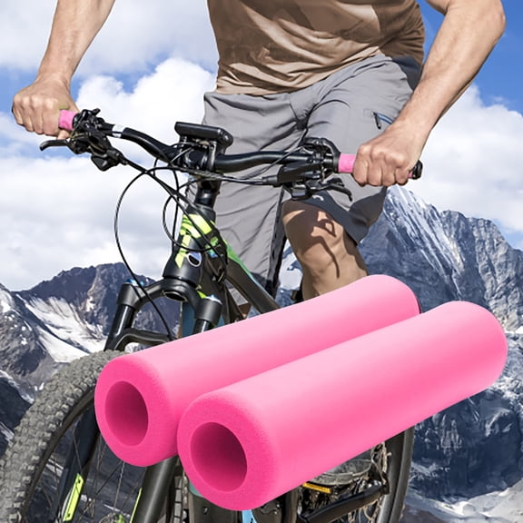 Bike Handlebar Grips Non- Silicone Pair for Enhanced Cycling Control and Comfort