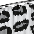 thumbnail image 3 of White and Gray Of Leopard Print Shower Curtain 84"x72" ,Bathroom Decorative Shower Curtains Set with 12 Hooks,Modern Waterproof Washable Shower Curtain, 3 of 6