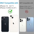 thumbnail image 2 of 3 Pack Camera Lens Protector for iPhone 13 / iPhone 13 mini, 9H Hardness Tempered Glass, Ultra HD, Anti-Scratch, Case Friendly [Does not Affect Night Shots], 2 of 7