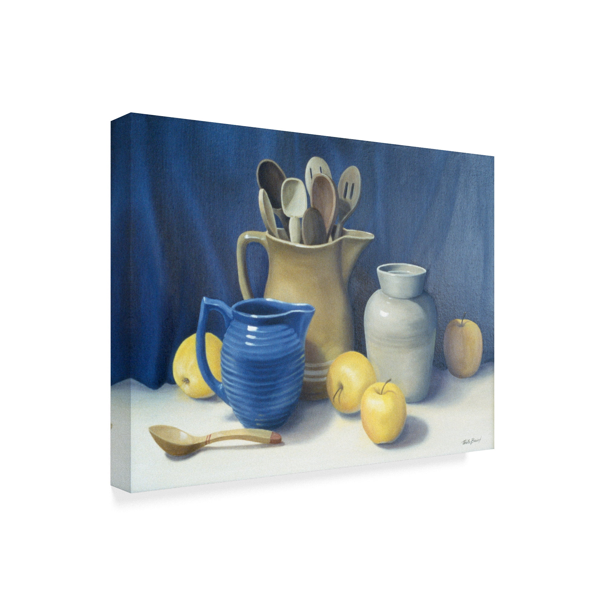 Trademark Fine Art 'Blue Pitcher' Canvas Art by Cecile Baird