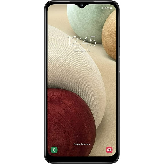Pre-Owned Tracfone Samsung Galaxy A12, 32GB, Black- Prepaid Smartphone [Locked to Tracfone Wireless]