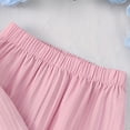 thumbnail image 6 of Kogui Girls Two Piece Set Girls Clothes 2 Piece Outfit T-Shirt Top + Cargo Pants Girls Summer Clothing Set Size 9-10 (Pink,9-10 Years), 6 of 7
