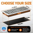 thumbnail image 6 of 2x10 Floor Vent Covers Floor Register with Mesh Cover Trap, Heat and Air, Walkable Metal Floor Register for HVAC Duct, Basketweave, White, 6 of 7