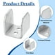 thumbnail image 3 of Uxcell 10Pcs Soporte en U para paneles de 0.67", 17x17x20mm Soportes metálicos en forma de U, 3 of 6