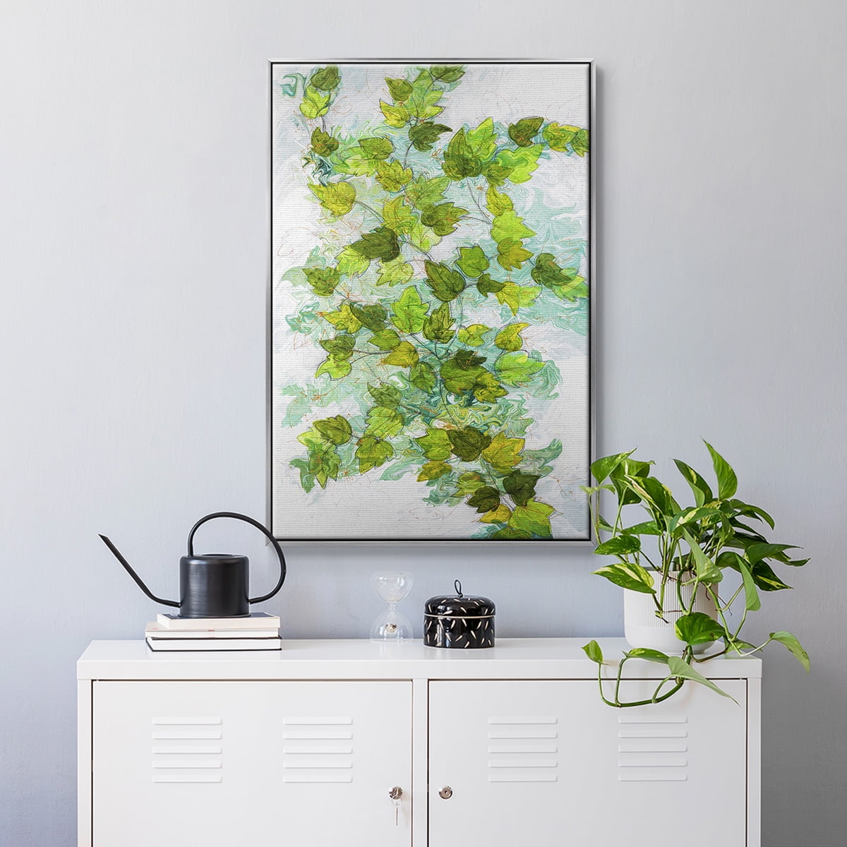 Ivy Framed Premium Gallery Wrapped Canvas - Ready to Hang