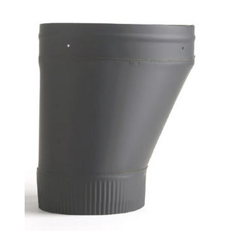 

Lindemann 345718 Heat Fab 8 Inch Oval to Round Adapter - 22 Ga. Black