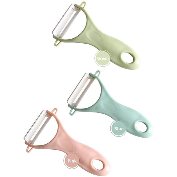 3-Piece Ceramic Potato Peeler Set, Effortless Kitchen Fruit & Veggie Peeler