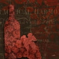 thumbnail image 3 of Stimson, Diane 15x15 Black Modern Framed Museum Art Print Titled - Red Wine Damask, 3 of 5
