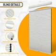 thumbnail image 3 of Keego Top Down Bottom Up Shades 45mm Single Cell Window Blinds Cordless Cellular Blinds Pull Down Honeycomb Shades Thermal Insulated Blinds (Cotton-Light Filtering, 62"W x 48"H), 3 of 6