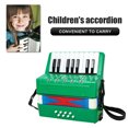 thumbnail image 5 of Acordeón 17 Teclas 8 Botones Bajos Regalo de Cumpleaños Profesional para Niños Verde, 5 of 5