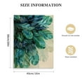 thumbnail image 2 of ARISTURING Square Wall Art Canvas, Beautiful Peacock Feathers Teal Green Blue Office Artworks for Bedroom Living Room Bathroom Home Decor, Stretched and Wooden Framed Ready to Hang, 2 of 5