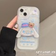 thumbnail image 1 of Stereoscopic Cinnamon Melody Noctilucent Air Cushion Camera Protect Phone Case Compatible For iPhone 14 14Plus 13 12 11 Pro Max Full Coverage Shockproof Soft Cover Gao Jiahui unisex, 1 of 2