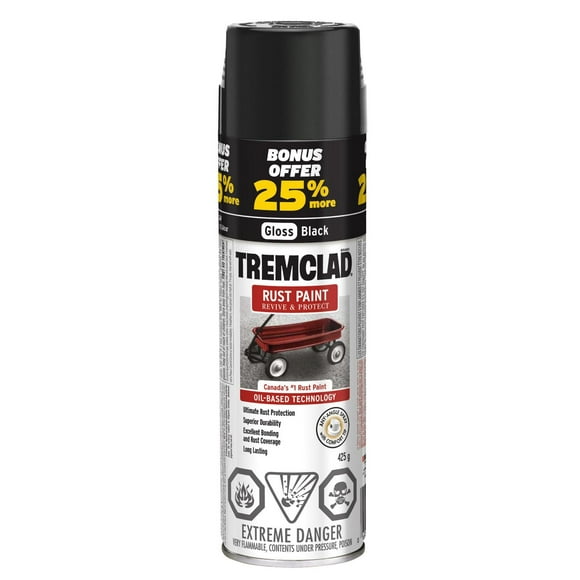 Tremclad Peinture antirouille 25% en prime - Noir lustré