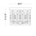 thumbnail image 5 of Z-Lite 3 Light Flush Mount, 5 of 9