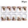 thumbnail image 2 of Coofit Bouteille à Souhaits Vide Transparente: 10 Pcs Mini Bouteille en Verre avec Couvercle en Liège, 2 of 8