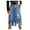 Blue, variant on Fsqjgq Vintage Mid Denim Skirts for Women Slit Tassel Ripped Distressed Stretchy Jean Skirt High Waisted Pleated A Line Long Skirt Maxi Skirt M