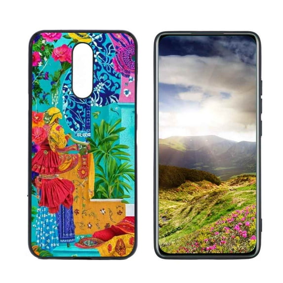 Mexican-Traditional Phone Case, Degined for LG Xpression Plus 2 Case Men Women, Flexible Silicone Shockproof Case for LG Xpression Plus 2