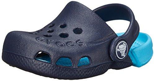 Kids Crocs Electro III Clog K Navy Blue Flame Red Clogs Sandals Sz Size 