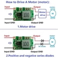 thumbnail image 2 of Huggegwe 2 Pcs Module de Réduction de Vitesse, Convertisseur de Courant Module Transformateur de Sortie Régulateur de Tension Module de Puissance pour Moteur 5-18V à 3/3.3v 3.7/4.2v 5v 6V Convertisseur de Courant ND1805TA (5-18V à 3.7V) CA919-70459, 2 of 9