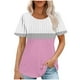 thumbnail image 1 of Camiseta Casual de Manga Corta de Mujer, Cuello Redondo de Impresión para Uso Diario, Fiesta Y Hogar, 1 of 5