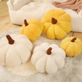 thumbnail image 4 of Stuffed Pumpkin Plush Pillow, 7.8 Inch Soft Throw Cushion with Color Options for Halloween Thanksgiving Home Sofa Bed Decor - 1Pc, 4 of 6