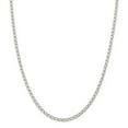 thumbnail image 1 of 925 Sterling Silver Rhodium Plated 3.2mm Open Link Chain; 7 inch; Lobster Clasp; for Adults and Teens; for Women and Men, 1 of 5