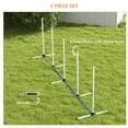 thumbnail image 4 of GETHFSA Dog Agility Training Equipment Set with Weave Poles, Portable Outdoor Dog Obstacle Course with Water Spray Tube, Carry Bag & Whistle, White, 4 of 11