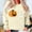 Beige, variant on Oplxuo Halloween Sweatshirt for Women Ghost & Pumpkin Pullover Tops Loose Fit Fall Shirt Spooky Season Long Sleeve Top