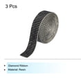 thumbnail image 3 of Unique Bargains 3Roll 1 Yard 8mm Self Adhesive Crystal Rhinestone Ribbon for Crafts Project, Black, 3 of 5