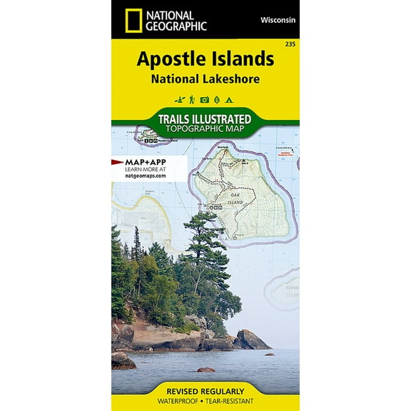 National Geographic Trails Illustrated M Apostle Islands National Lakeshore Map, Book 235, (Paperback)