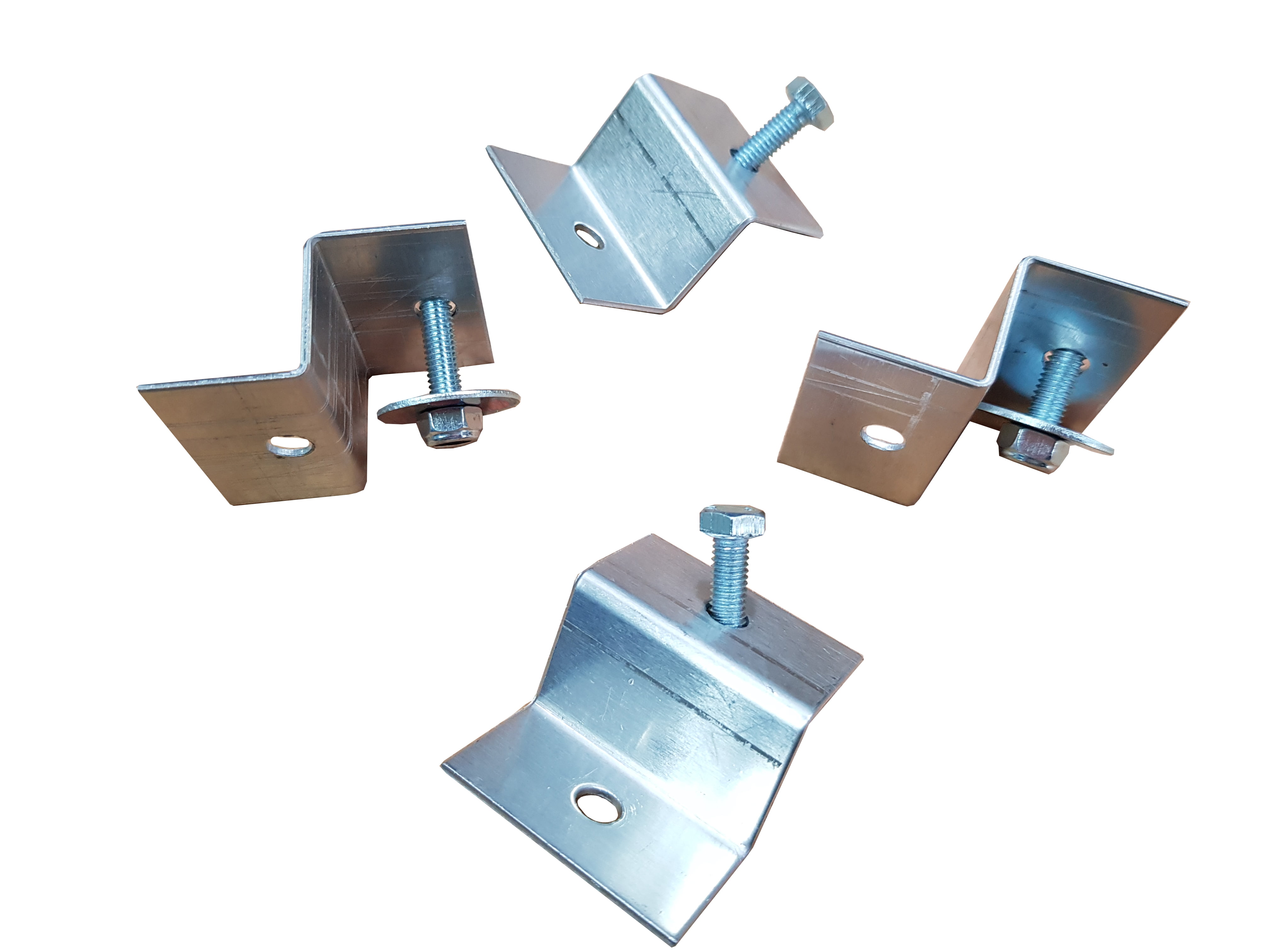(12) Solar Panel Z Bracket Mount Mounting Set RV Boat Flat Roof Wall Aluminum