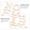 thumbnail image 3 of Shisuyan Rustic Style Greek Letters Cutouts Natural Wood Color 72Pcs 5x5in, 3 of 8