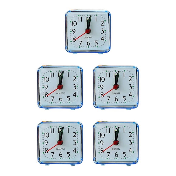 Wosthever Pointer Alarm Clock Square Wake Up School Portable Decor Battery Timer Morning Timing Cooking Bedside Operated Table Type2 NO2