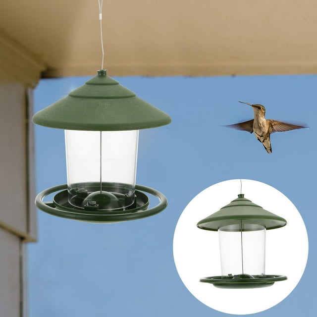 ADDHAT 1Ud Comedero De Exterior Para Pájaros Con Material Resistente Y Colgante Incluido