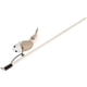 thumbnail image 3 of Divertido palo de madera para gatos, juguetes para ratones con plumas de campana crujientes y ratón de lino, 3 of 12