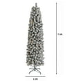 thumbnail image 2 of Ktaxon 7.5FT PVC Artificial Pencil Christmas Tree, with 385 UL-Listed Clear Lights, 2 of 8
