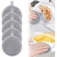 thumbnail image 1 of 2025 New Multifuctional Wire Dishwashing Rags for Wet and Dry, Round Multipurpose Double Layer Non Scratch Wire Dishcloth Cleaning Washing Cloth for Kitchen Sinks Household Supplies (5 Pack) 5 Pack 5, 1 of 5