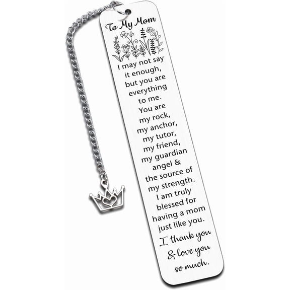 Christmas Gifts for Mom Birthday Gifts Mothers Day Gifts for Mom from Daughter Son I Love You Mom Bookmark Thank You Retirement Appreciation Gifts for Mommy from Teens Kids Stepmom Valentines Gifts