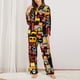 thumbnail image 2 of Balery Cars Conjunto de Pijama con Estampado para Mujer, Conjunto de Dos Piezas con Manga Larga, Ropa de Dormir Suave con Bolsillos, Pijamas Cómodos-Small, 2 of 7