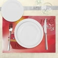 thumbnail image 3 of Ambesonne Birthday Place Mats Set of 4, 100 Old Cupcake, Standard Size, Pink Red and Orange, 3 of 6