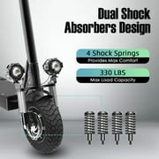 SMATEIGHT Foldable Adults Electric Scooter, 60V 3200W E-scooter Dual Motors, 45MPH & 50Miles, 10 All-terrain Tires Dual Disc Brake, Full Suspension