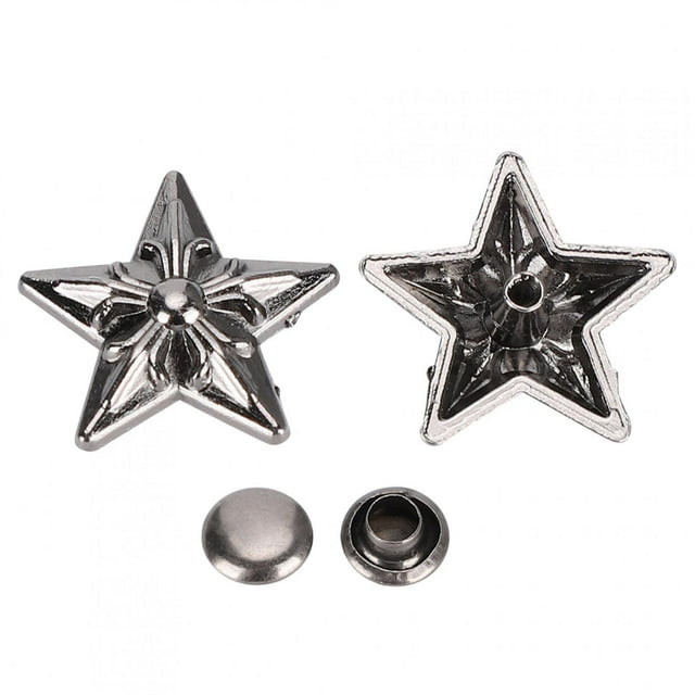 Rivets Stud, 50 Sets Craft Star Rivets Convenient For Belts For Clothing For Bags For DIY Crafts